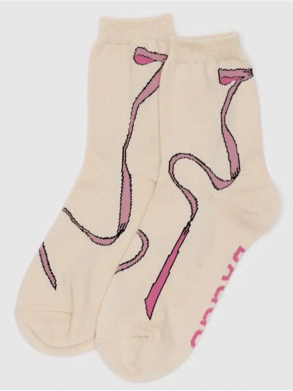 BAGGU BOW socks One Size New with Tags